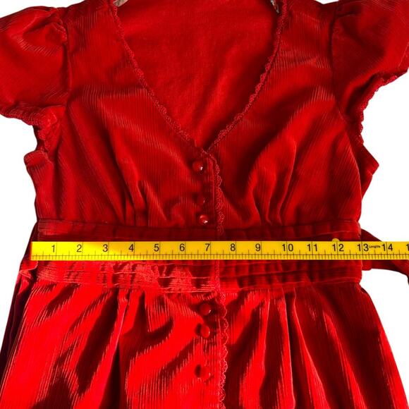 Maeve Women’s Y2K Corduroy Knee Length Dress Red Orange Size 2 - Picture 6 of 9